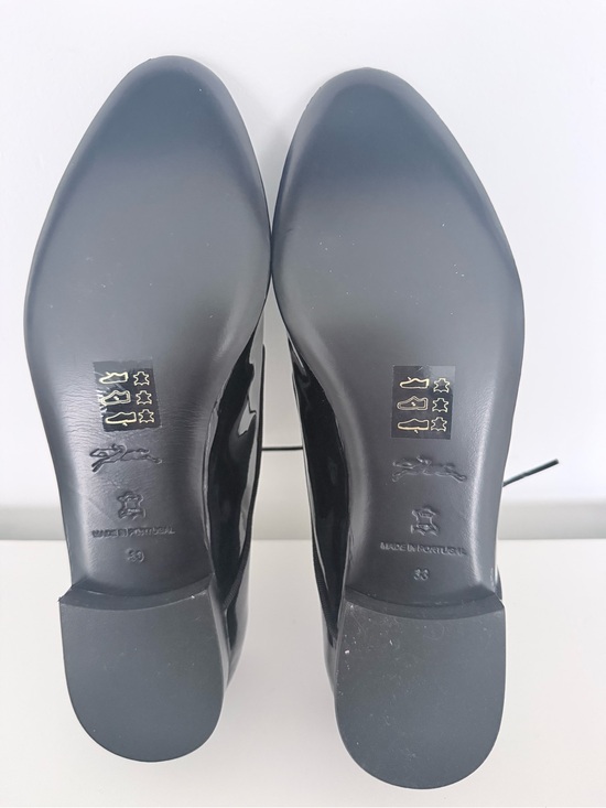 Longchamp Black Patent Leather Derby Shoes main image 4